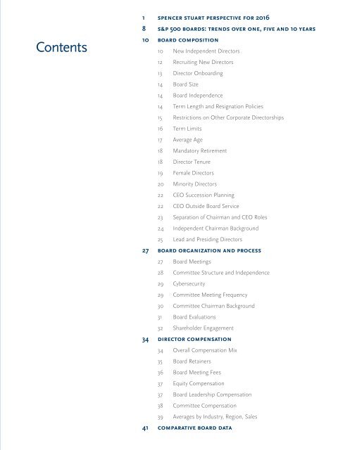 Spencer Stuart Board Index