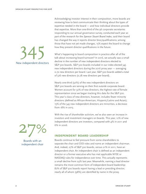 Spencer Stuart Board Index