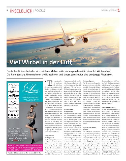 Die Inselzeitung Mallorca Januar 2017