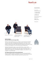 Presse-Information Bariatric Seating - Kusch+Co