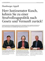 Herr Justizsenator Kusch, kehren Sie zu einer Strafvollzugspolitik ...