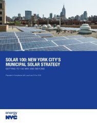 SOLAR 100 NEW YORK CITY’S MUNICIPAL SOLAR STRATEGY