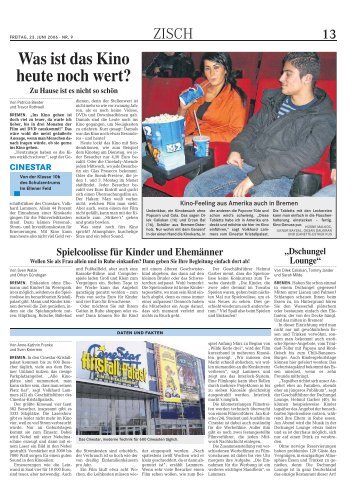 Was ist das Kino heute noch wert? - joko-bremen