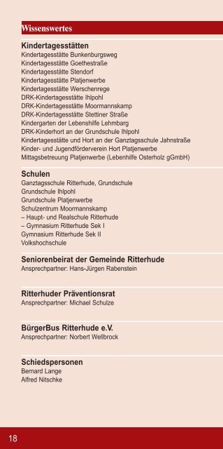 Blickpunkt Ritterhude 1/2017 Januar - März