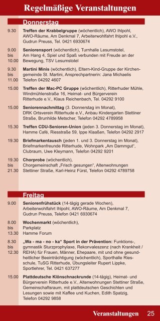 Blickpunkt Ritterhude 1/2017 Januar - März