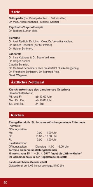 Blickpunkt Ritterhude 1/2017 Januar - März