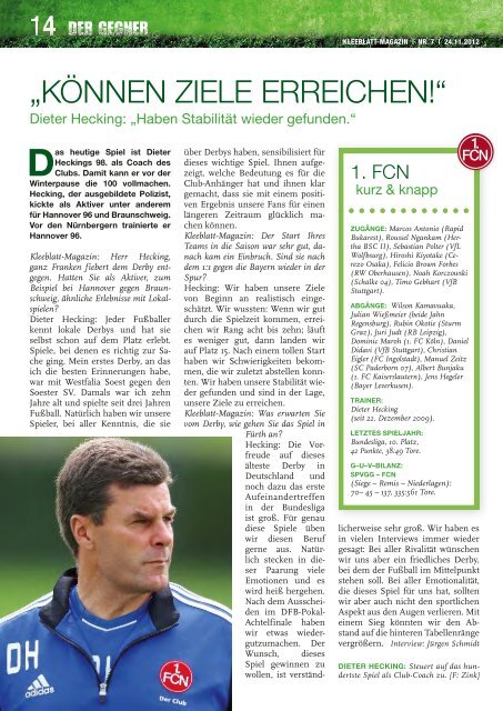 Nr. 7 1. FC Nürnberg 24.11.2012 - SpVgg Greuther Fürth