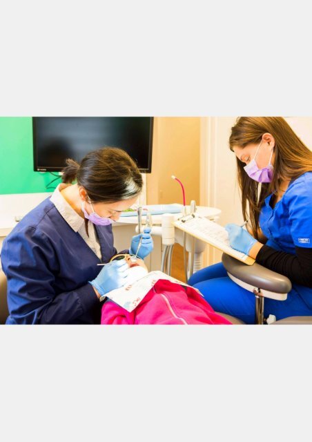 Kid's dentist Dr. Ciano working on one of her patients at Montgomery Pediatric Dentistry