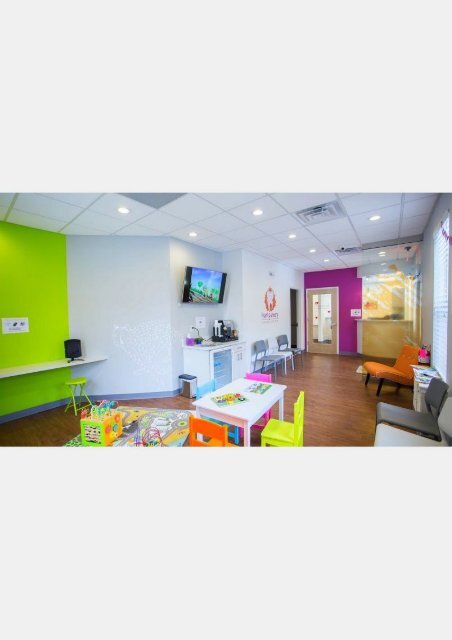Waiting area at Montgomery Pediatric Dentistry located just 4 miles north of McCarter Theatre Center