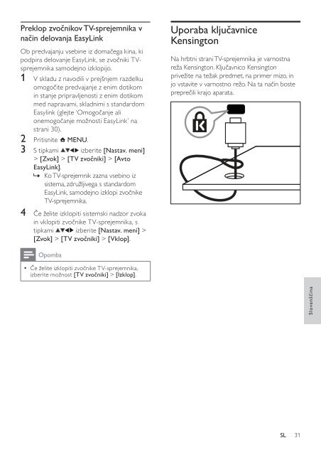 Philips TV LCD - Mode d&rsquo;emploi - SLV