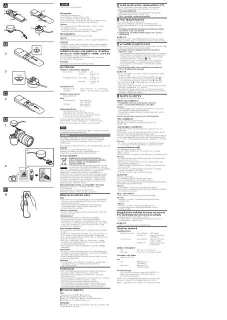 Sony RMT-VP1K - RMT-VP1K Istruzioni per l'uso Estone