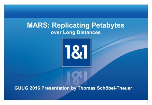 MARS Replicating Petabytes