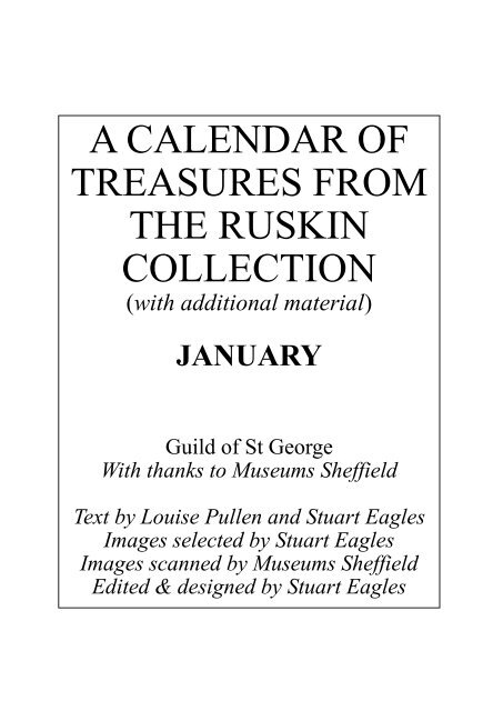 TREASURES FROM THE RUSKIN COLLECTION