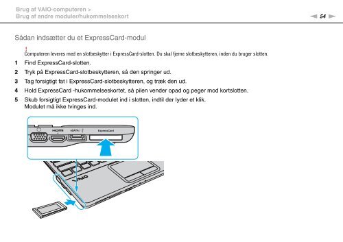 Sony VPCEB3G4E - VPCEB3G4E Istruzioni per l'uso Danese