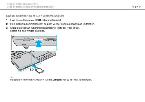 Sony VPCEB3G4E - VPCEB3G4E Istruzioni per l'uso Danese