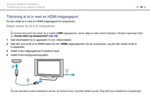 Sony VPCEB3G4E - VPCEB3G4E Istruzioni per l'uso Danese