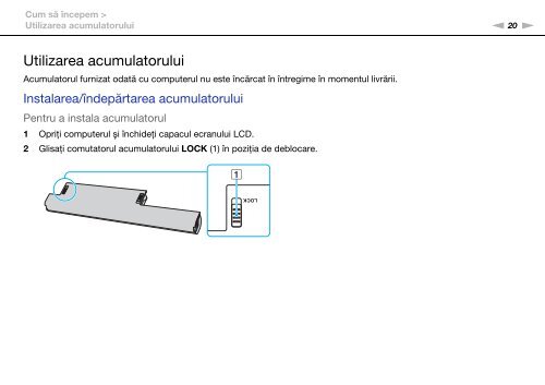 Sony VPCEB3G4E - VPCEB3G4E Istruzioni per l'uso Rumeno