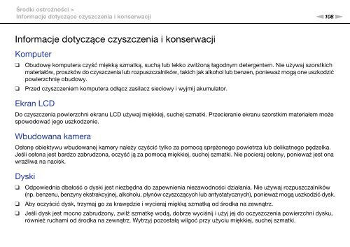 Sony VPCEB3G4E - VPCEB3G4E Istruzioni per l'uso Polacco