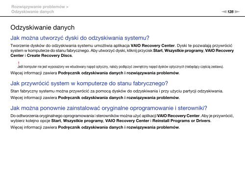 Sony VPCEB3G4E - VPCEB3G4E Istruzioni per l'uso Polacco