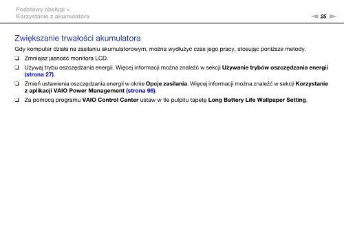 Sony VPCEB3G4E - VPCEB3G4E Istruzioni per l'uso Polacco