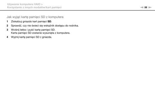 Sony VPCEB3G4E - VPCEB3G4E Istruzioni per l'uso Polacco