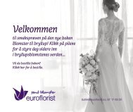 Blomster till bryllup – Euroflorist (no)