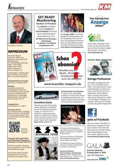 Künstler-Magazin 01-2017