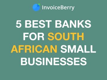 The 5 Best Banks for South African Small Businesses