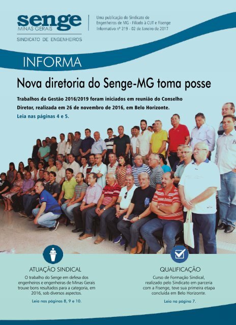 Nova diretoria do Senge-MG toma posse