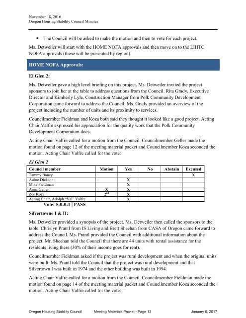 Housing Stability Council