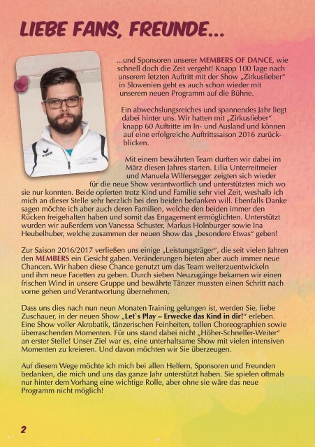 MODLive - Das Members Magazin zur Saison 2016/2017