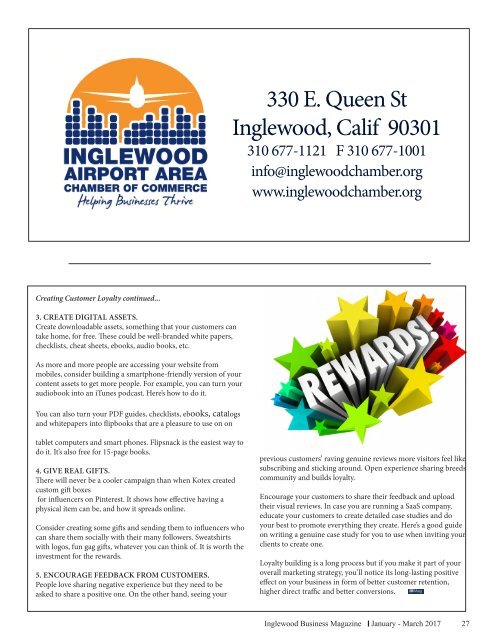 Inglewood Business Magazine January 2017