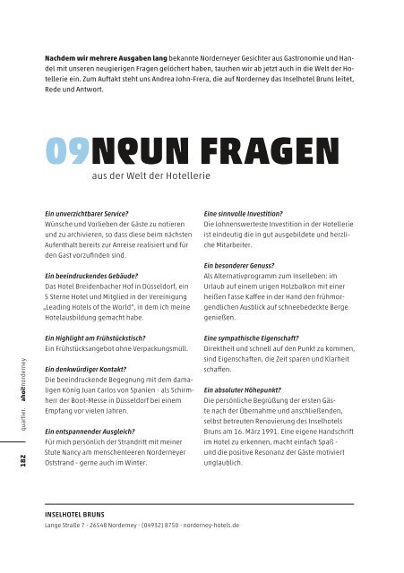 ahoi! norderney Magazin # 25