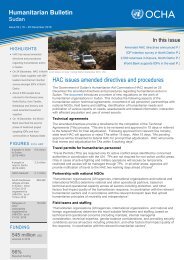 Humanitarian Bulletin HAC issues amended directives and procedures