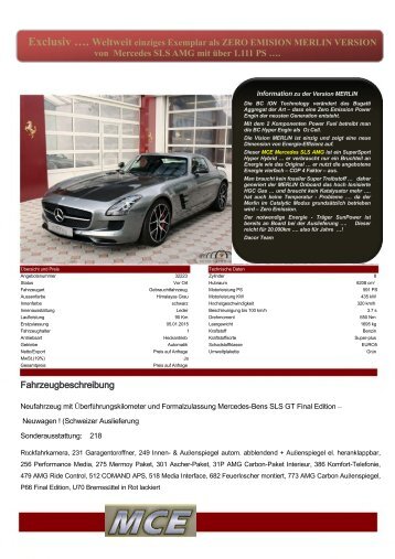 EX-T2 mercedes-benz-sls-amg-gt-final-edition-de Singen.ar