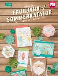 Stampin’ Up! Frühjahr-Sommer-Katalog 2017 | Deutsch