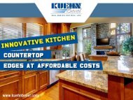 Innovative Kitchen Countertop Edge Profiles