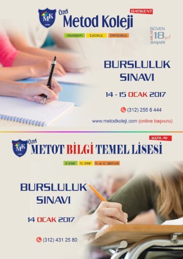 Metod Koleji Dergi - Aralık 2016 (3. Sayı)