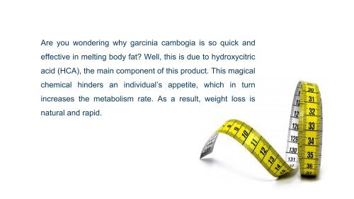 Take the weight loss challenge with garcinia cambogia