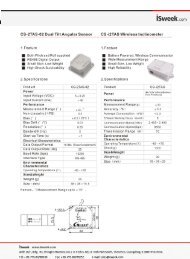 isweek CS-2TAS-02 Dual Axis Tilt Angular Sensor