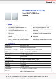 isweek F2000TSM-CO2 Series Carbon Dioxide Detector