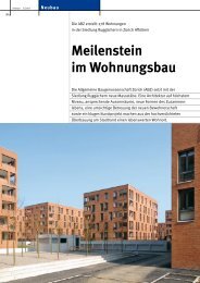 Meilenstein im Wohnungsbau - Gadient Landschaftsarchitekten