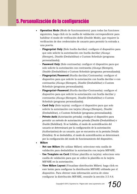 BioStar 1.3 Guía del administrador
