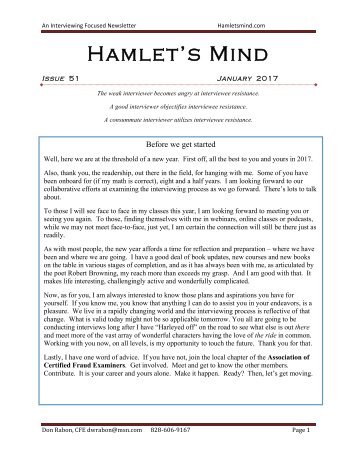 Hamlet’s Mind