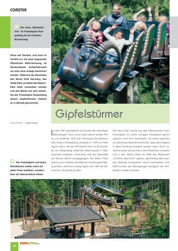 Bericht über den Family-Coaster "Gipfelstürmer"