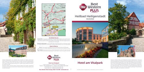 BW Plus Hotel am Vitalpark - Hotelflyer
