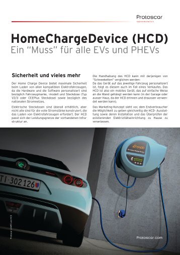 HomeChargeDevice (HCD) - Protoscar