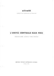 ELEA 9003 - Unita Centrale - Descrizione Funzionale