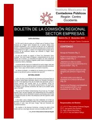 BOLETÍN DE LA COMISIÓN REGIONAL SECTOR EMPRESAS