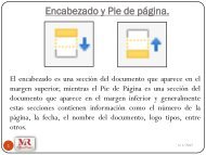 Encabezado y Pie de Página